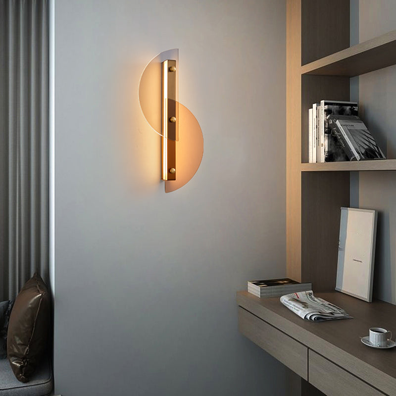 Cronique en métal simple contemporain LED 2 LUIGNEUR LEIL MUR LEI