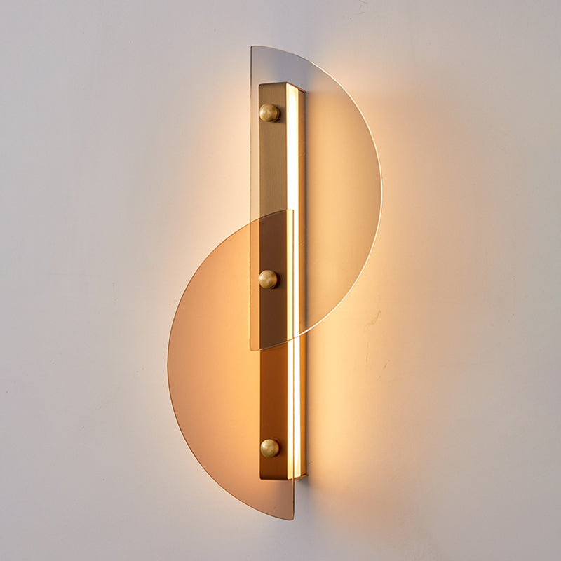 Cronique en métal simple contemporain LED 2 LUIGNEUR LEIL MUR LEI