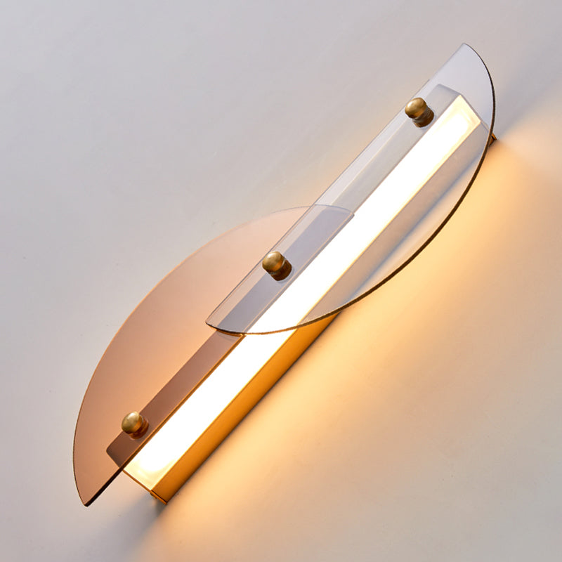 Cronique en métal simple contemporain LED 2 LUIGNEUR LEIL MUR LEI