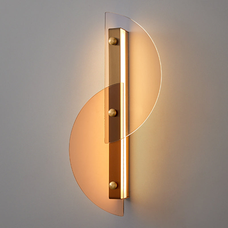 Cronique en métal simple contemporain LED 2 LUIGNEUR LEIL MUR LEI