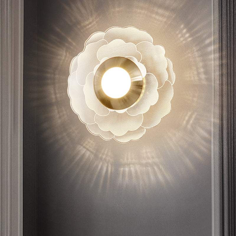 Luz de pared LED de apliques de pared acrílica simple contemporánea para dormitorio de sala de estar