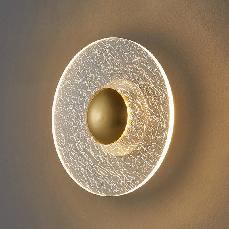 Luz de pared LED de apliques de pared acrílica simple contemporánea para dormitorio de sala de estar