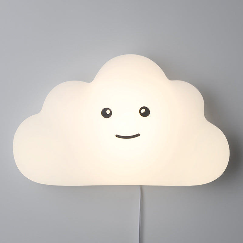 Child Room Wall Sconce Modern Led Simple White Clouds Wall Mounted Light Fixture