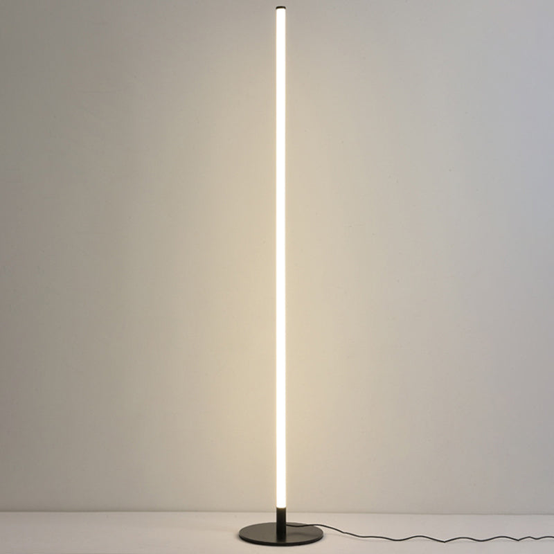 White Bar Floor Light Nordic Acrylic LED Corner Lighting for Living Room