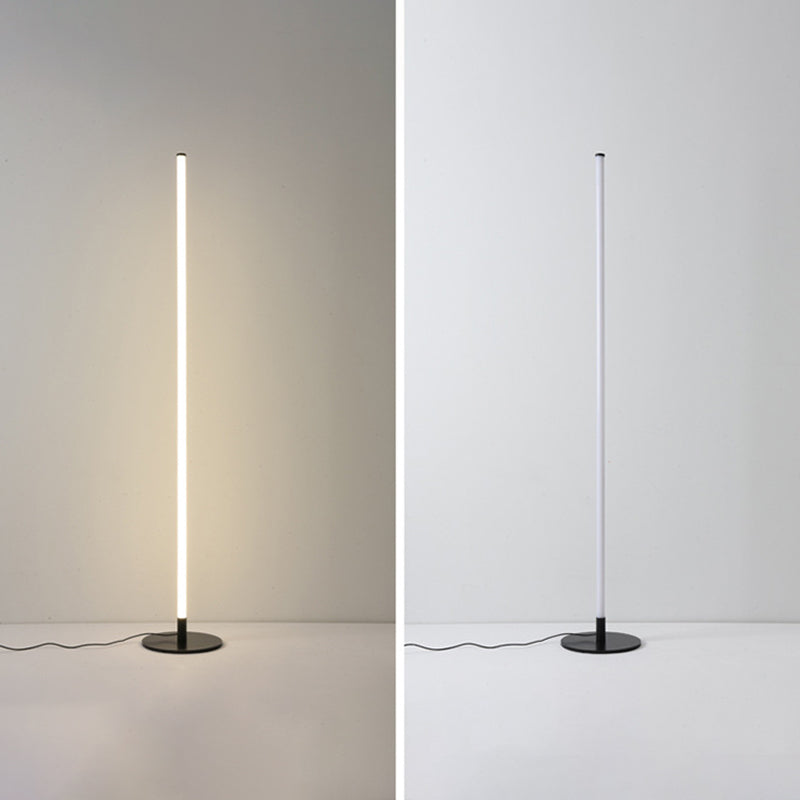 White Bar Floor Light Nordic Acrylic LED Corner Lighting for Living Room