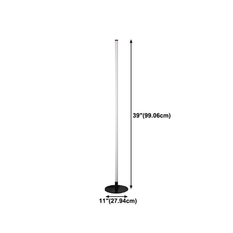 White Bar Floor Light Nordic Acrylic LED Corner Lighting for Living Room