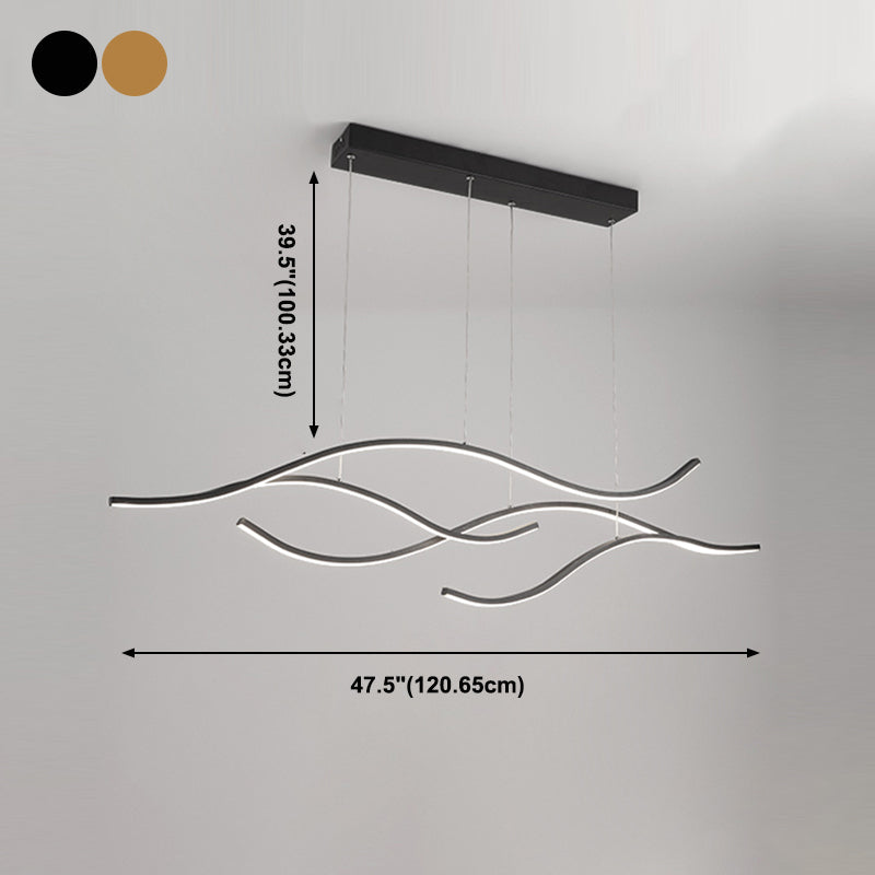 Éclairage d'île linéaire