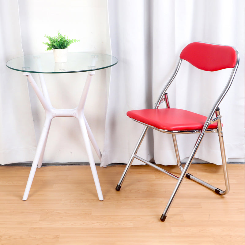 Accueil métal chaise latérale contemporaine pliante dos ouvert dinant la chaise latérale
