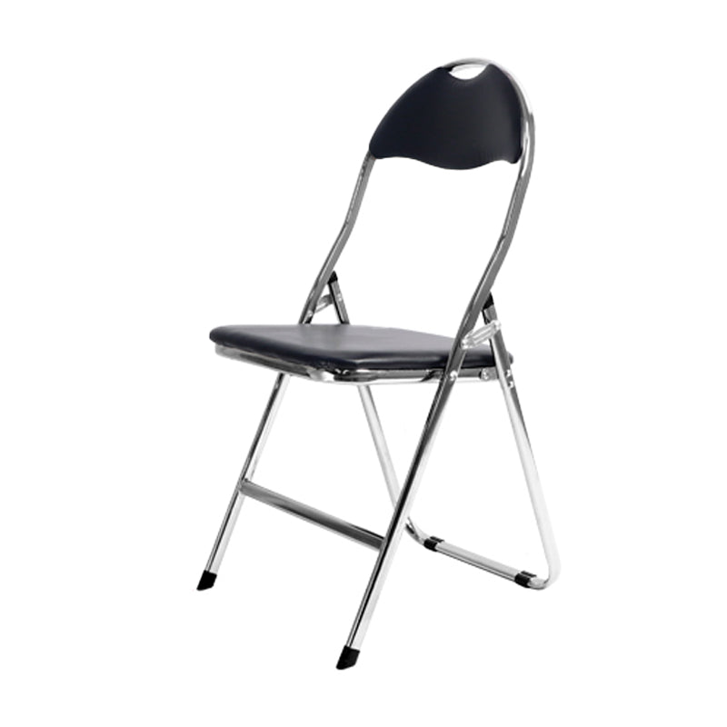 Chaise d'intérieur et d'extérieur en métal moderne, chaise d'appoint de salle à manger sans accoudoirs à dossier ouvert