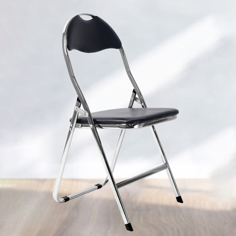 Chaise d'intérieur et d'extérieur en métal moderne, chaise d'appoint de salle à manger sans accoudoirs à dossier ouvert