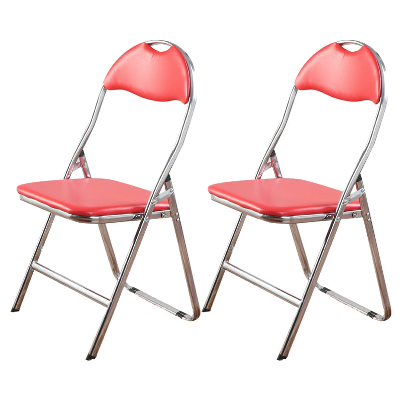Chaise d'intérieur et d'extérieur en métal moderne, chaise d'appoint de salle à manger sans accoudoirs à dossier ouvert