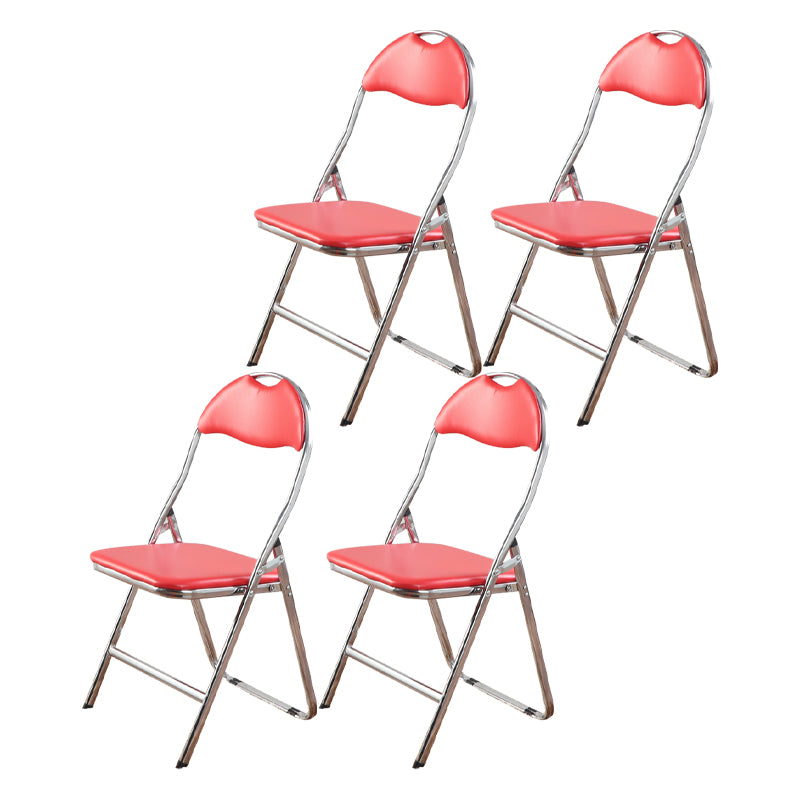 Chaise d'intérieur et d'extérieur en métal moderne, chaise d'appoint de salle à manger sans accoudoirs à dossier ouvert