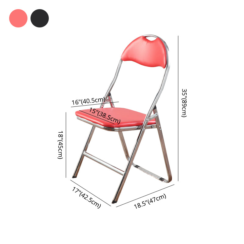 Chaise d'intérieur et d'extérieur en métal moderne, chaise d'appoint de salle à manger sans accoudoirs à dossier ouvert
