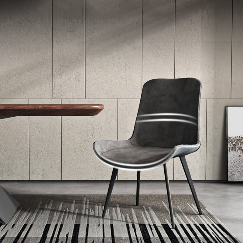 Chaises en métal de style contemporain, cuisine, salle à manger, fauteuil à dossier solide