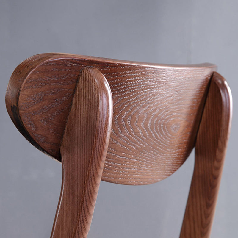 Sillas laterales de comedor con respaldo abierto de diseño moderno Sillas laterales de comedor de madera (juego de 2)