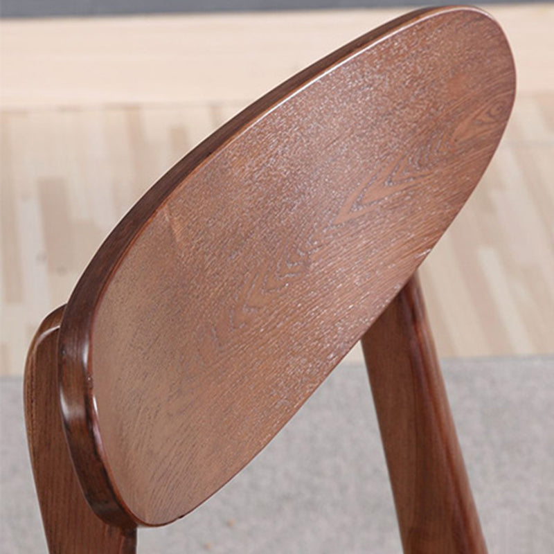 Sillas laterales de comedor con respaldo abierto de diseño moderno Sillas laterales de comedor de madera (juego de 2)