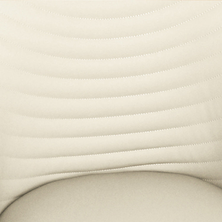 Silla de comedor de cuero PU moderna, sillas de comedor de metal sin brazos para uso doméstico
