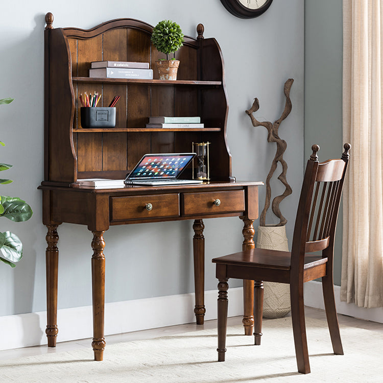Silla de comedor tradicional de madera de caucho, silla lateral con respaldo de listones, silla de comedor individual