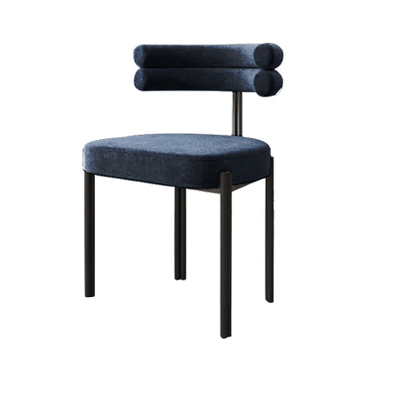 Modern Style Home Side Chair Open Back Upholstered Designer Dining Room Chair