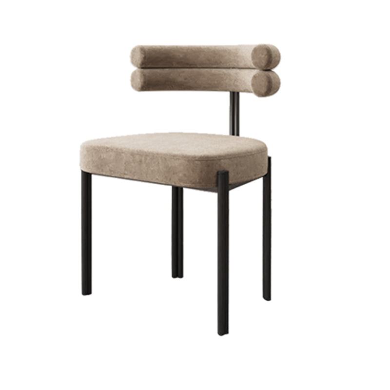 Modern Style Home Side Chair Open Back Upholstered Designer Dining Room Chair