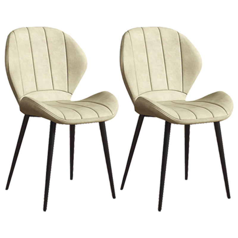 Silla lateral casera tapizada escandinava Silla de comedor con respaldo lateral y acabado mate