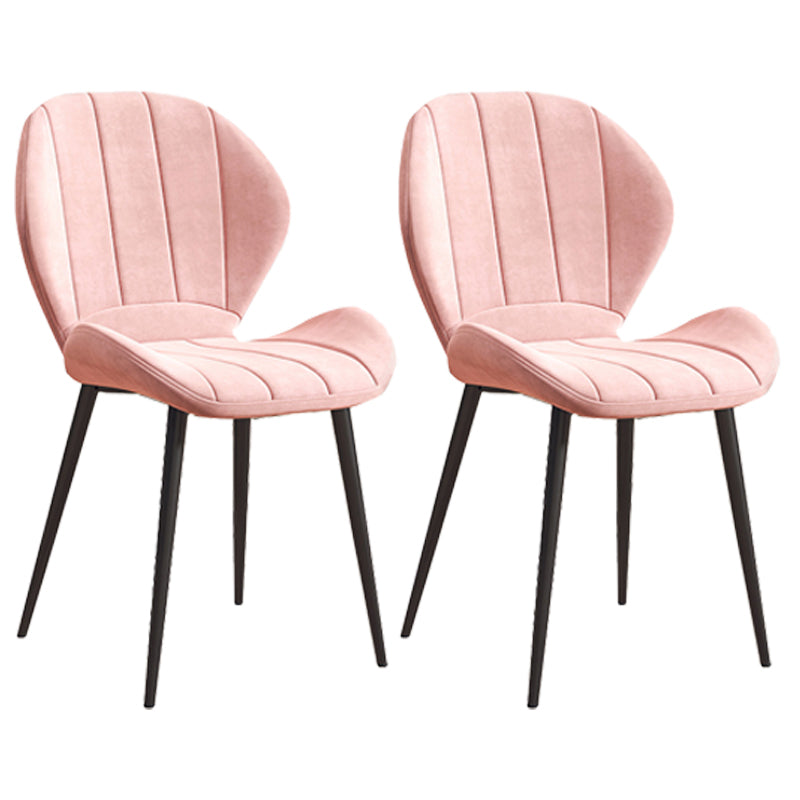 Silla lateral casera tapizada escandinava Silla de comedor con respaldo lateral y acabado mate