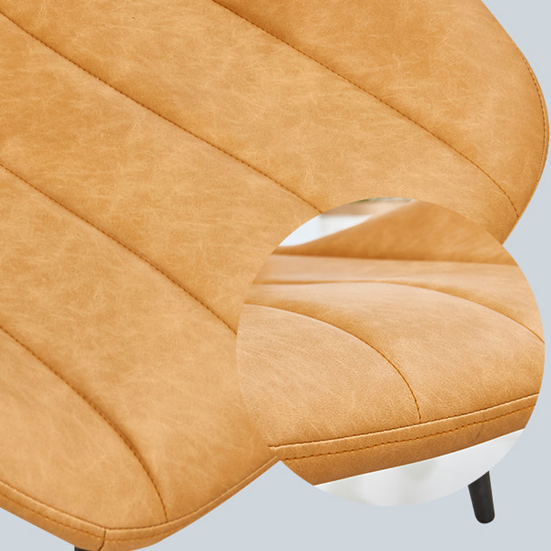 Silla lateral casera tapizada escandinava Silla de comedor con respaldo lateral y acabado mate