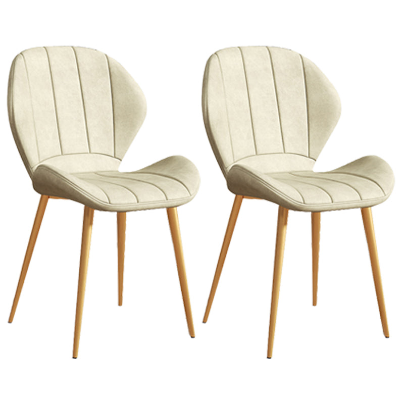 Silla lateral casera tapizada escandinava Silla de comedor con respaldo lateral y acabado mate