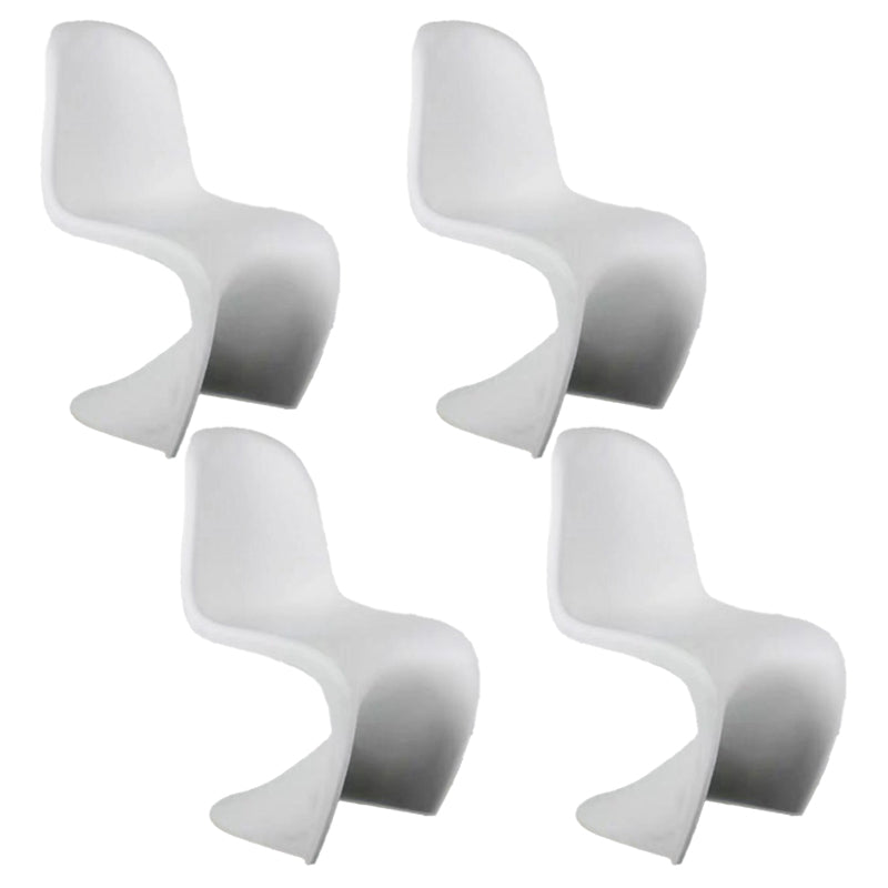 Sedia da pranzo in plastica in plastica in plastica scandinava sedia posteriore solido per casa