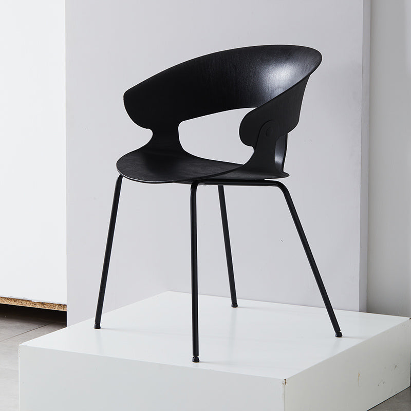 Industrial Metal Dining Room Armchair Plastic Dining Room Chairs for Restaurant Use