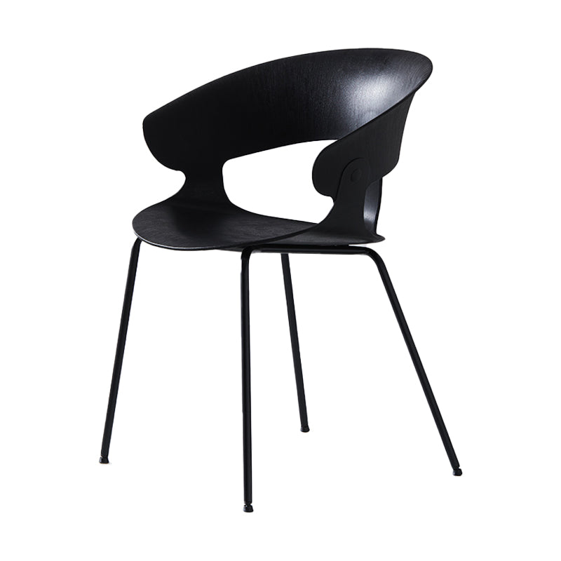 Sillón de comedor de metal industrial, sillas de comedor de plástico para uso en restaurantes