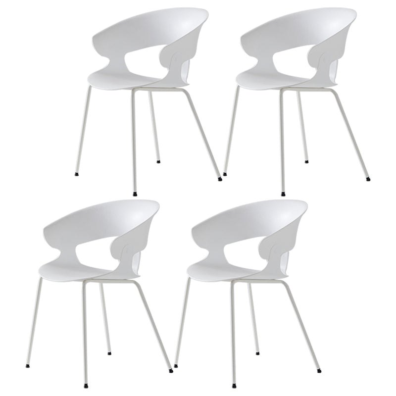 Sillón de comedor de metal industrial, sillas de comedor de plástico para uso en restaurantes