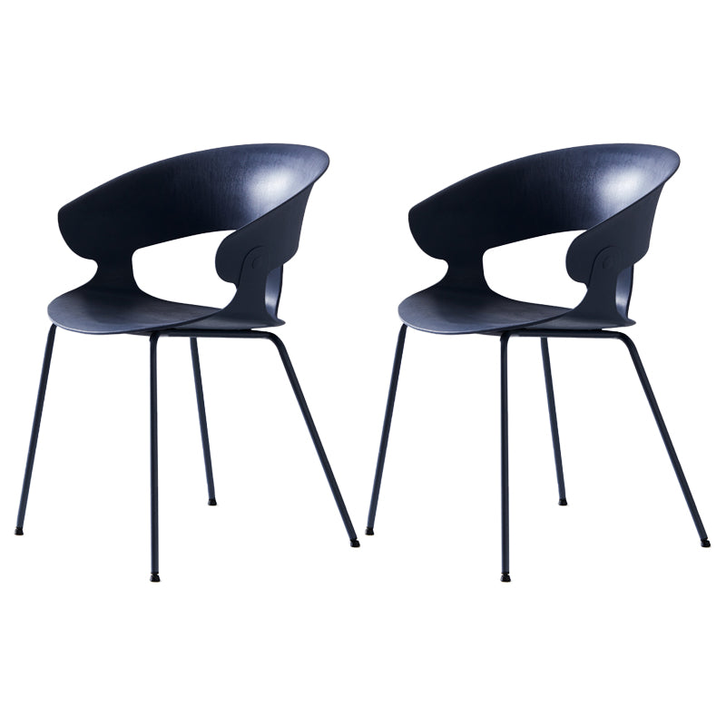 Sillón de comedor de metal industrial, sillas de comedor de plástico para uso en restaurantes