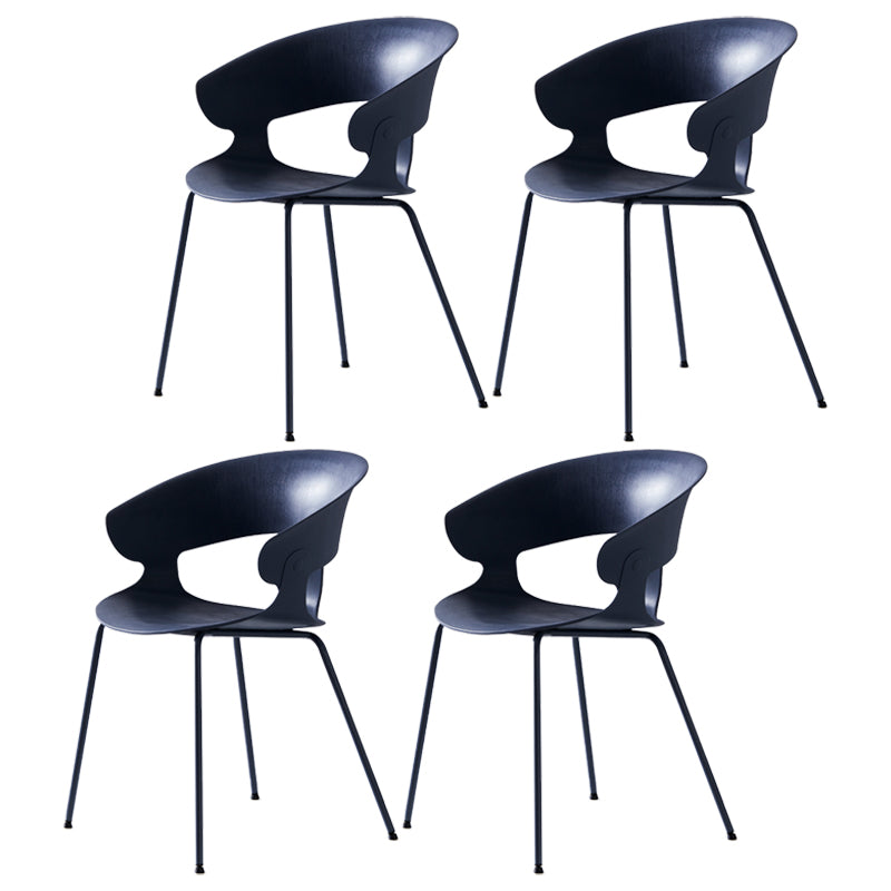 Sillón de comedor de metal industrial, sillas de comedor de plástico para uso en restaurantes