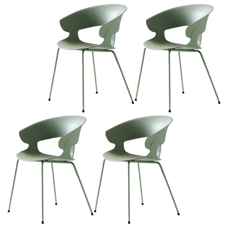 Sillón de comedor de metal industrial, sillas de comedor de plástico para uso en restaurantes
