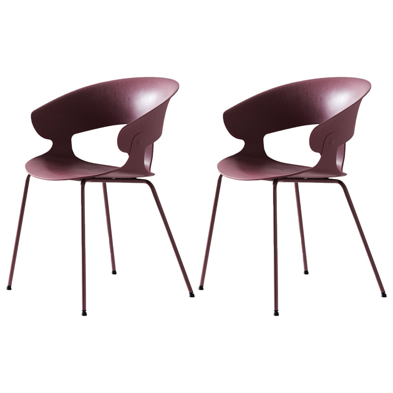 Sillón de comedor de metal industrial, sillas de comedor de plástico para uso en restaurantes
