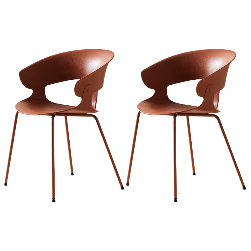 Sillón de comedor de metal industrial, sillas de comedor de plástico para uso en restaurantes