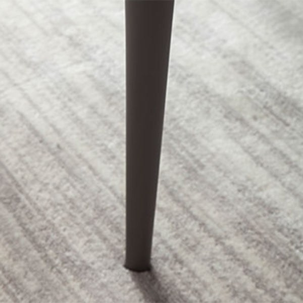 Silla lateral casera de estilo moderno Silla tapizada de metal con respaldo sólido para comedor