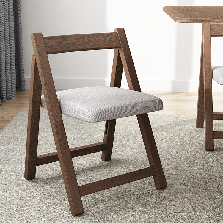 Silla de comedor de estilo moderno, sillas laterales sin brazos de cocina con patas de madera