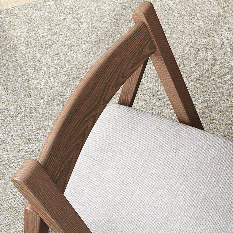Silla de comedor de estilo moderno, sillas laterales sin brazos de cocina con patas de madera