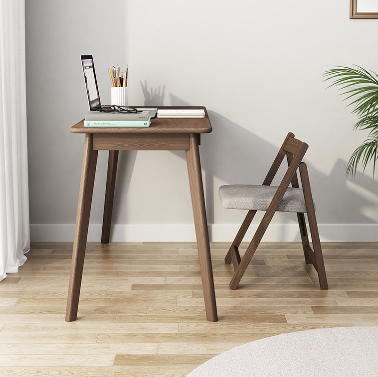 Silla de comedor de estilo moderno, sillas laterales sin brazos de cocina con patas de madera