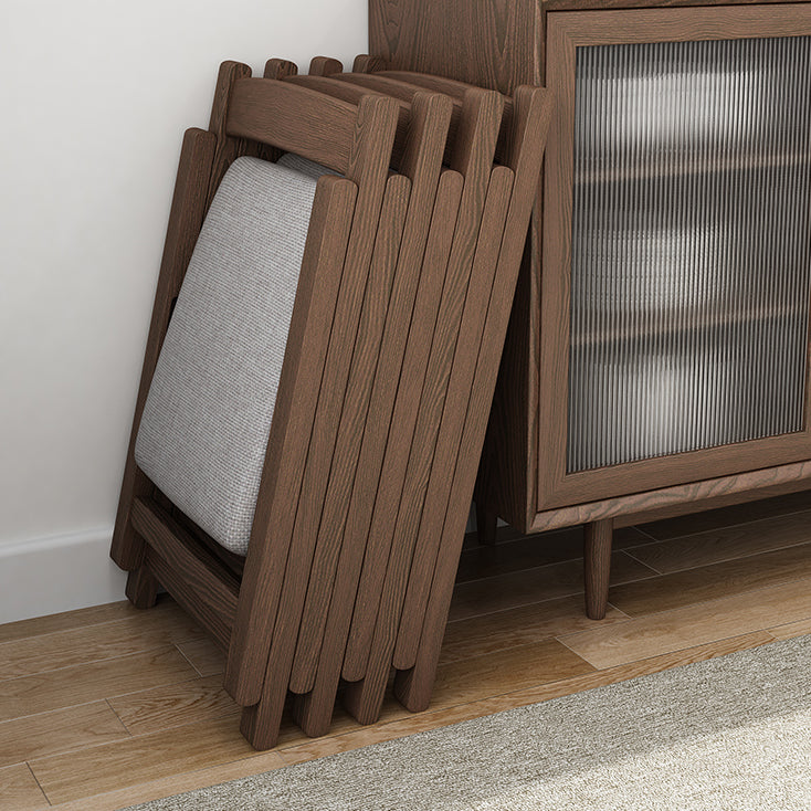 Silla de comedor de estilo moderno, sillas laterales sin brazos de cocina con patas de madera