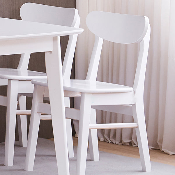 Scandinavian Upholstered Restaurant Side Chair Open Back Dining Chair