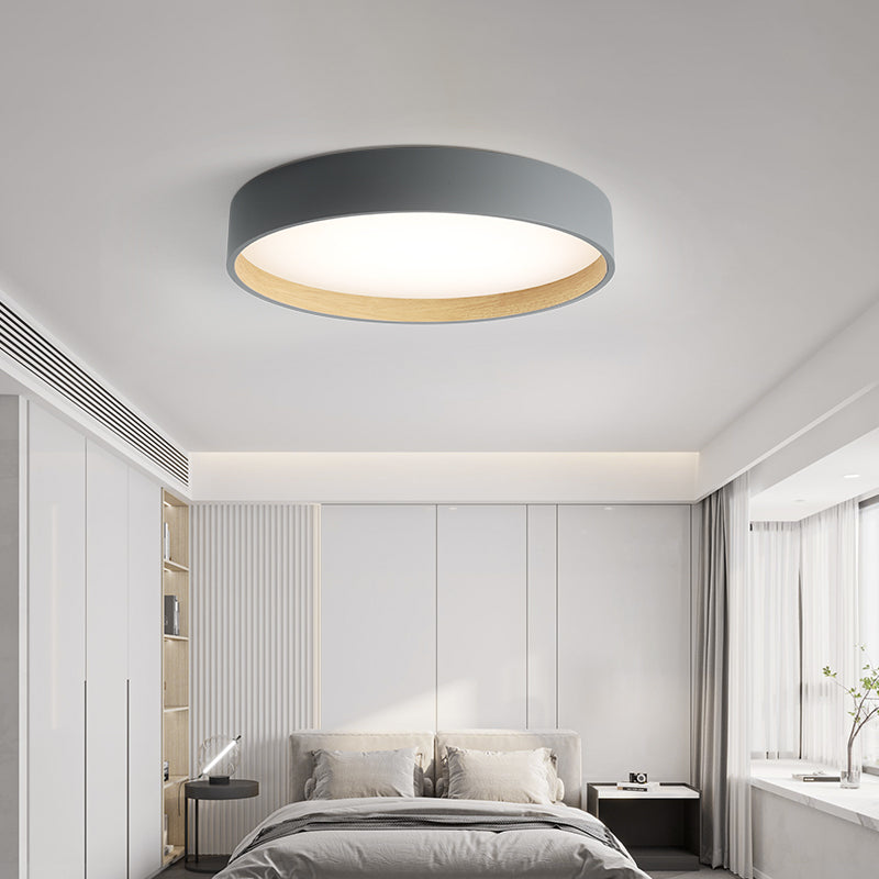 Wrought Iron LED Flush Mount in Modern Creative Style Acrylic Circular Ceiling Light