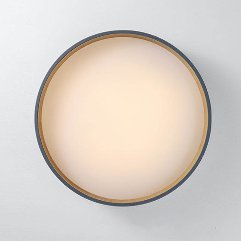 Wrought Iron LED Flush Mount in Modern Creative Style Acrylic Circular Ceiling Light