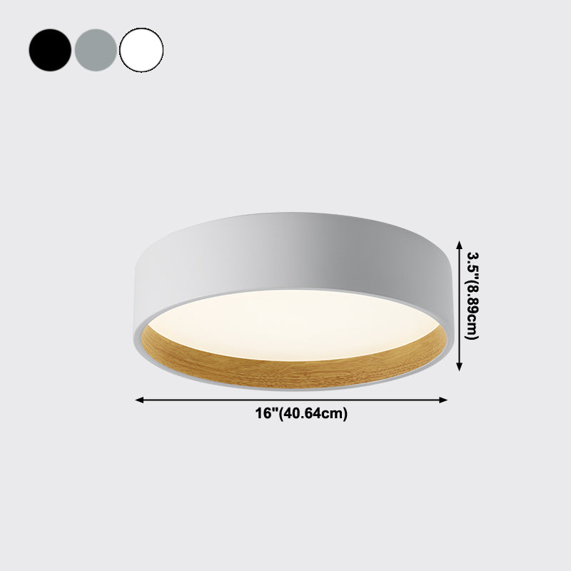 Wrought Iron LED Flush Mount in Modern Creative Style Acrylic Circular Ceiling Light