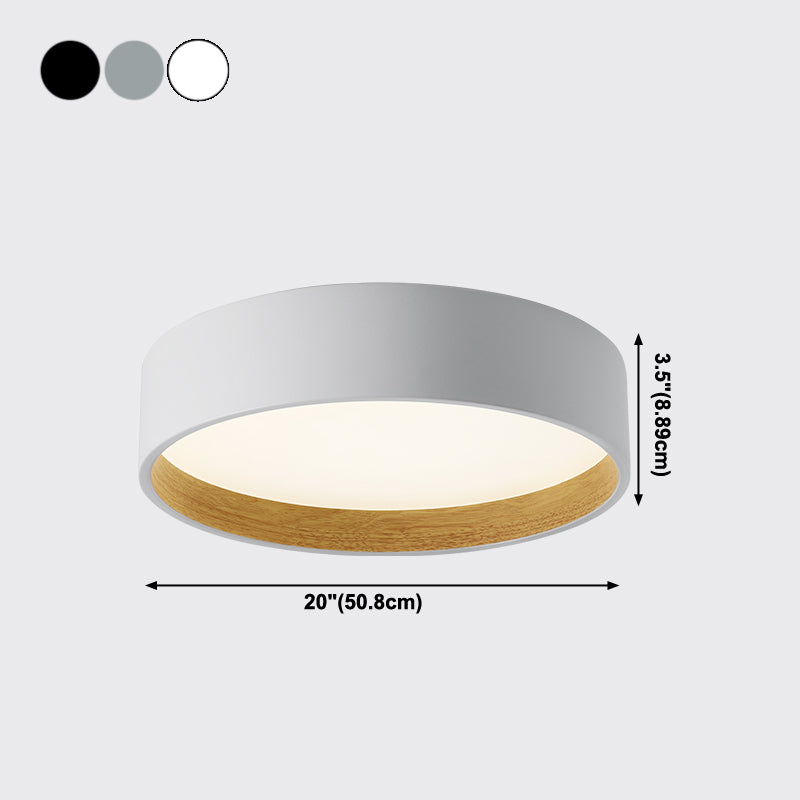 Wrought Iron LED Flush Mount in Modern Creative Style Acrylic Circular Ceiling Light