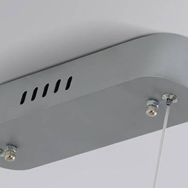 White Metal Hanging Pendant Lights Modern S Shape Hanging Lamps for Office