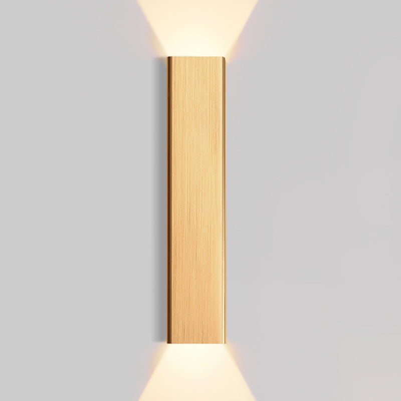 2 lichten metalen wandlicht moderne stijl vierkante vorm wandmontage verlichtingsarmatuur