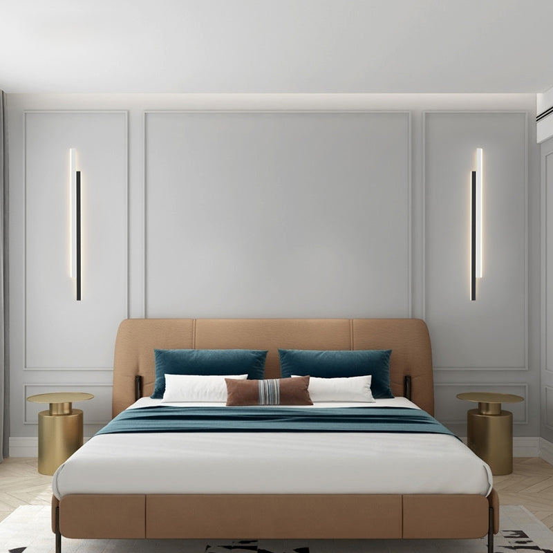 2 lumières linéaires en métal d'éclair